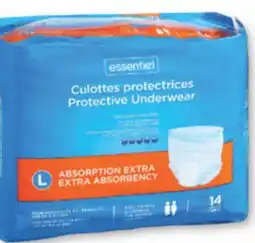 Familiprix ESSENTIEL, Selected protective underwear offer