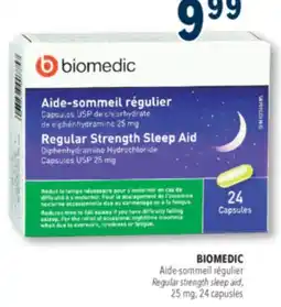 Familiprix BIOMEDIC, Regular strength sleep aid, 25 mg, 24 capusles offer