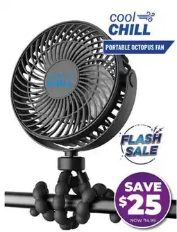 Showcase Cool Chill Portable Octopus Fan offer