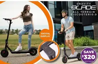 Showcase GRAVITY BLADE 10.0 ALL TERRAIN 10 WHEEL E-SCOOTER offer