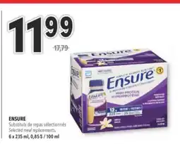 Familiprix ENSURE Selected meal replacements, 6 x 235 ml offer