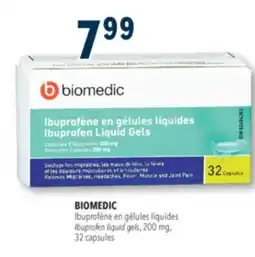Familiprix BIOMEDIC, Ibuprofen liquid gels, 200 mg, 32 capsules offer