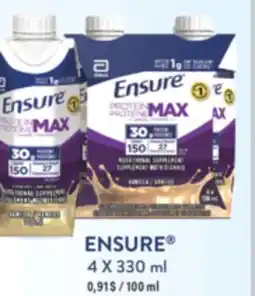 Familiprix ENSURE Protein Max Nutritional supplement, 4 x 330 ml or High protein, 6 x 235 ml offer