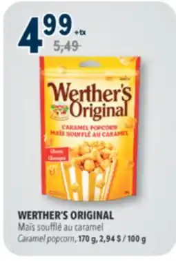 Familiprix WERTHER'S ORIGINAL Caramel popcorn, 170 g offer