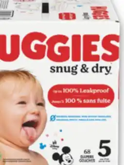 Familiprix Huggies Snug & Dry Huggies Snug & Dry baby diapers Size 5 - 68un offer
