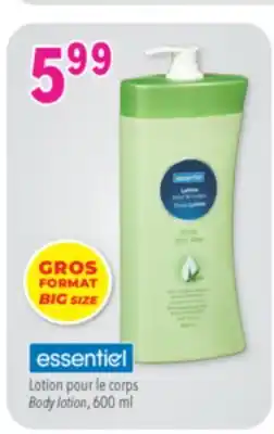 Familiprix essentiel Body lotion offer