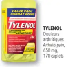 Familiprix TYLENOL Arthritis pain, 650 mg, 170 caplets offer
