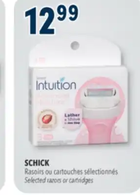 Familiprix SCHICK Selected razors or cartridges offer