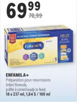 Familiprix ENFAMIL A+ Infant formula ready to feed, 18 x 237 ml offer