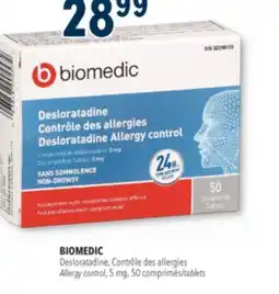 Familiprix BIOMEDIC Allergy control, 5 mg tablets offer