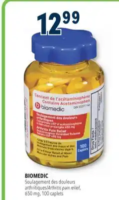 Familiprix BIOMEDIC Arthritis pain relief offer