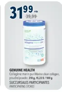 Familiprix GENUINE HEALTH Marine clean collagen, powder, 210 g offer
