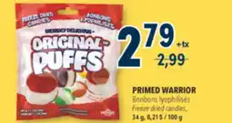 Familiprix PRIMED WARRIOR Freeze dried candies, 34 g offer