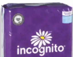 Familiprix INCOGNITO Selected pads or pantiliners offer