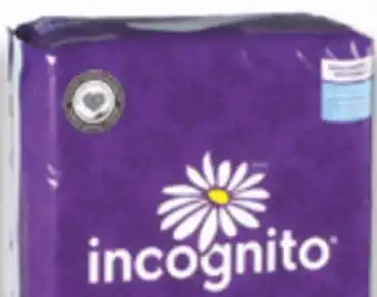 Familiprix INCOGNITO Selected pads or pantiliners offer