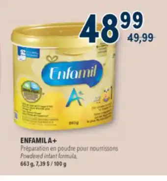 Familiprix ENFAMIL A+, Powdered infant formula, 663 g offer