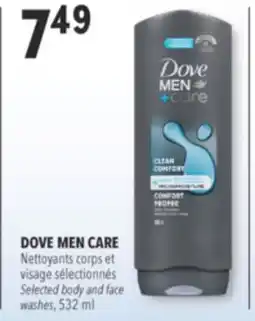 Familiprix DOVE MEN CARE Selected body and face washes, 532 ml offer