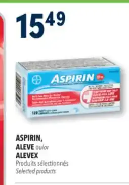 Familiprix ASPIRIN, ALEVE or ALEVEX Selected products offer