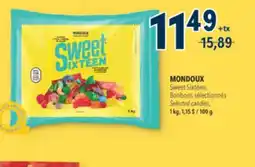 Familiprix MONDOUX, Sweet Sixteen Selected candies, 1 kg offer