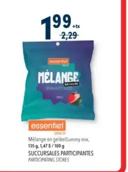 Familiprix ESSENTIEL SNACK Gummy mix, 135 g offer