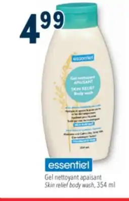 Familiprix ESSENTIEL Skin relief body wash, 354 ml offer