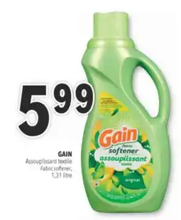 Familiprix GAIN, Dryer sheets, 120 units or Fabric softener, 1,31 litre offer