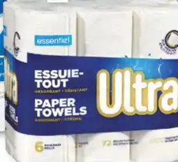 Familiprix ESSENTIEL Ultra Paper towels, 6 rolls offer