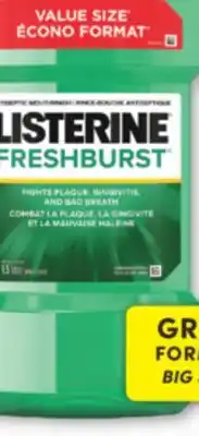 Familiprix LISTERINE, Selected mouthwashes, 1,5 litre,Selected anti-perspirants offer