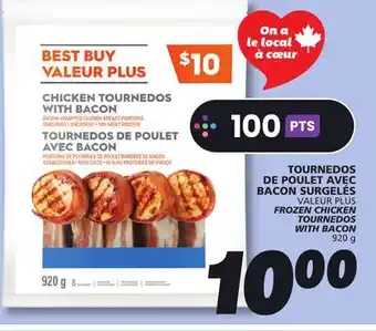 IGA VALEUR PLUS FROZEN CHICKEN TOURNEDOS WITH BACON offer