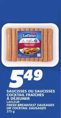 IGA LAFLEUR FRESH BREAKFAST SAUSAGES OR COCKTAIL SAUSAGES offer