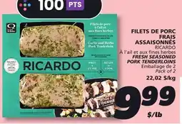 IGA RICARDO FRESH SEASONED PORK TENDERLOINS offer