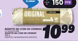 IGA LE SAUCIFLARD ROSETTE DE LYON OR CHORIZO offer