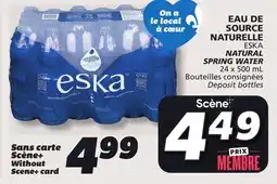 IGA ESKA NATURAL SPRING WATER offer
