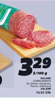 IGA COMPLIMENTS SALAMI offer