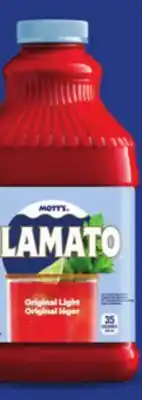 IGA CLAMATO MOTT'S VEGETABLE COCKTAIL OR TOMATO CLAM COCKTAIL offer