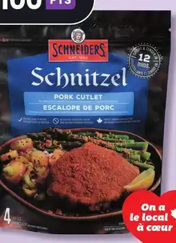 IGA SCHNEIDERS FROZEN BREADED CHICKEN BREAST CUTLETS offer