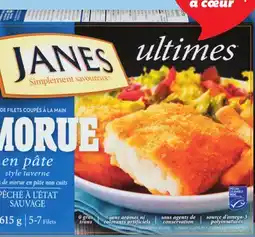 IGA JANES ULTIMES FROZEN BREADED FISH FILLETS offer