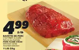 IGA C'EST PRÊT! À CUIRE PORK FLANK STEAK offer
