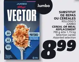 IGA KELLOGG'S JUMBO CEREAL OR MEAL REPLACEMENT offer
