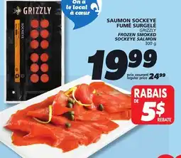 IGA GRIZZLY FROZEN SMOKED SOCKEYE SALMON offer