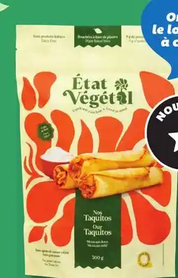 IGA ÉTAT VÉGÉTAL FROZEN PLANT-BASED BITES offer