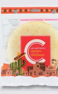 IGA COMPLIMENTS TORTILLAS offer