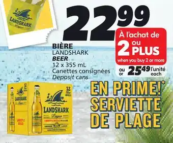 IGA LANDSHARK BEER offer