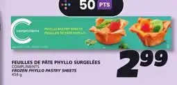 IGA COMPLIMENTS FROZEN PHYLLO PASTRY SHEETS offer