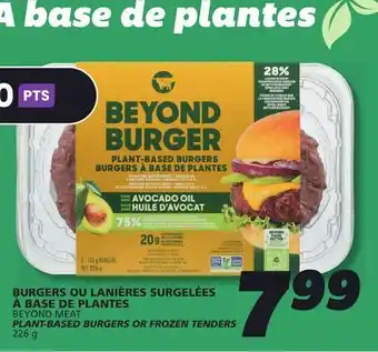 IGA BEYOND MEAT PLANT-BASED BURGERS OR FROZEN TENDERS offer