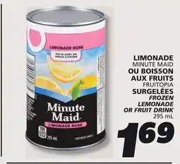 IGA MINUTE MAID FROZEN LEMONADE OR FRUIT DRINK offer