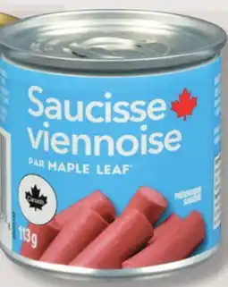 IGA MAPLE LEAF VIENNA SAUSAGE offer