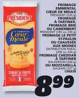IGA PRÉSIDENT CHEESE offer