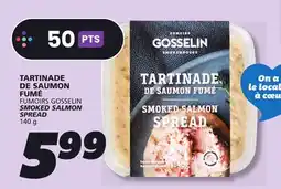 IGA FUMOIRS GOSSELIN SMOKED SALMON SPREAD offer