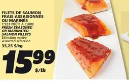 IGA C'EST PRÊT! À CUIRE FRESH SEASONED OR MARINATED SALMON FILLETS offer